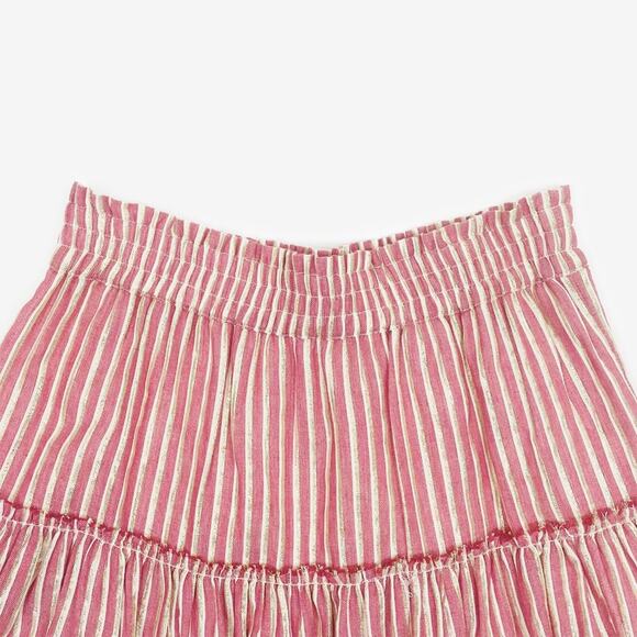 NWOT MISA Los Angeles Silvia Mini Skirt Size XS Striped Cotton Blend Soft Girl - Picture 7 of 14